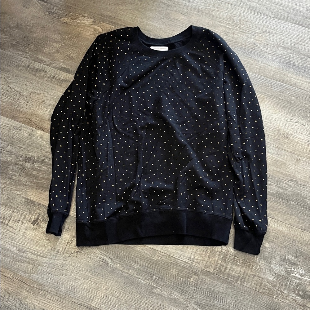Spiritual Gangster Black Sweater with Gold Accents